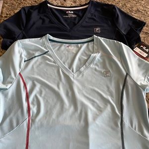 2 Fula V neck gym shirts